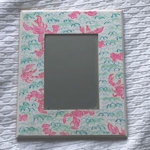 Lobster print lily Pulitzer mirror handmade